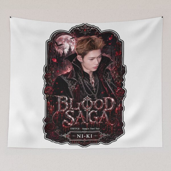 Item preview, Blood Saga Ni-Ki ENHYPEN Crimson Moon Dance Tour Design designed and sold by Valeree Store.