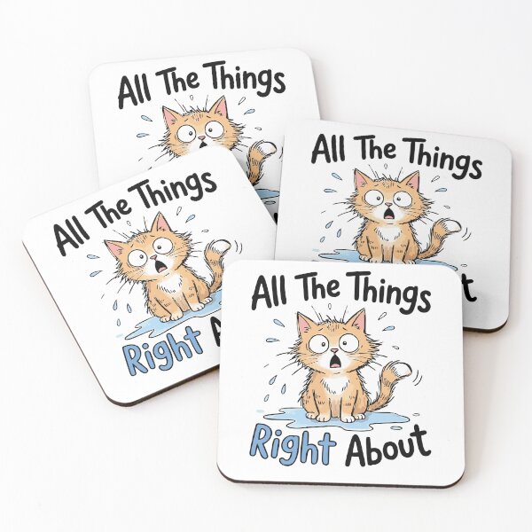 Item preview, All The Things I Was Right About Surprised Wet Cat In Puddle classic t-shirt designed and sold by pawsome purrfect.