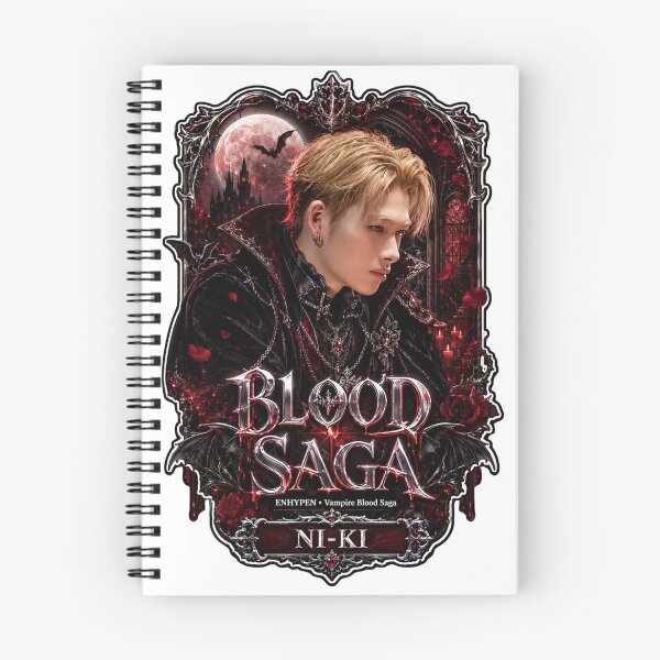 Item preview, Ni-Ki ENHYPEN Blood Saga Shadow Vampire Fanmade Poster Art designed and sold by Valeree Store.