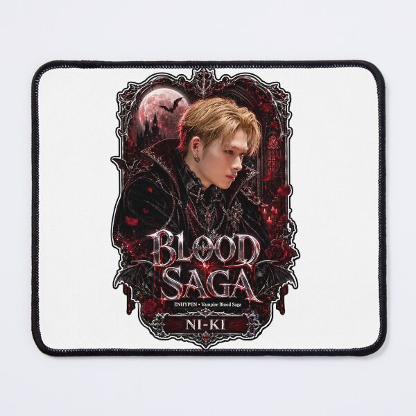 Item preview, Ni-Ki ENHYPEN Blood Saga Shadow Vampire Fanmade Poster Art designed and sold by Valeree Store.