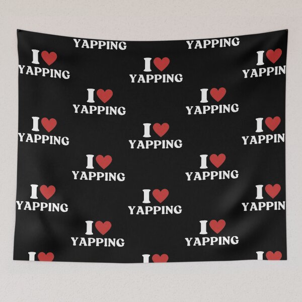 Item preview, I Love Yapping Certified Yapper Sarcastic Sticker designed and sold by alexusarena.