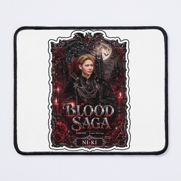 Item preview, ENHYPEN Ni-Ki Blood Saga World Tour Dark Dance Vampire Fan Art designed and sold by Valeree Store.