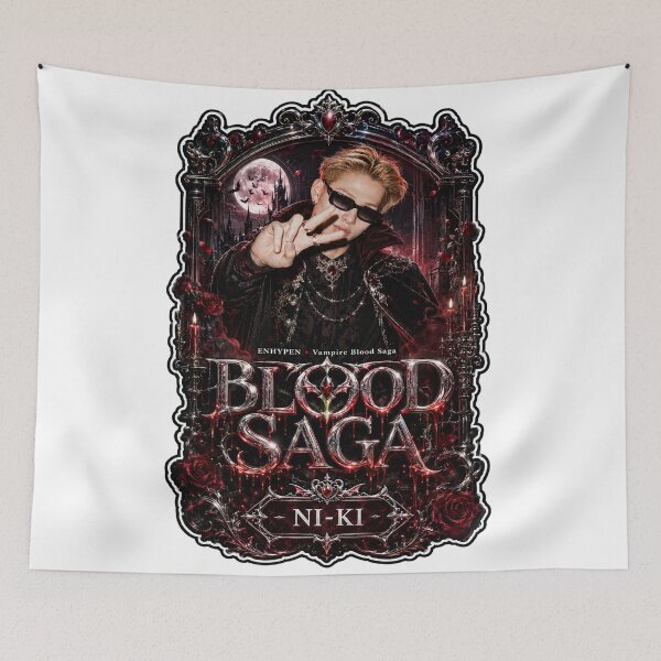 Item preview, Fanmade Ni-Ki ENHYPEN Blood Saga Cyber Goth Tour Merch designed and sold by Valeree Store.
