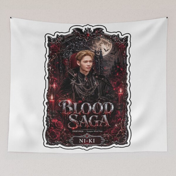 Item preview,  ENHYPEN Ni-Ki Blood Saga World Tour Dark Dance Vampire Fan Art designed and sold by Valeree Store.