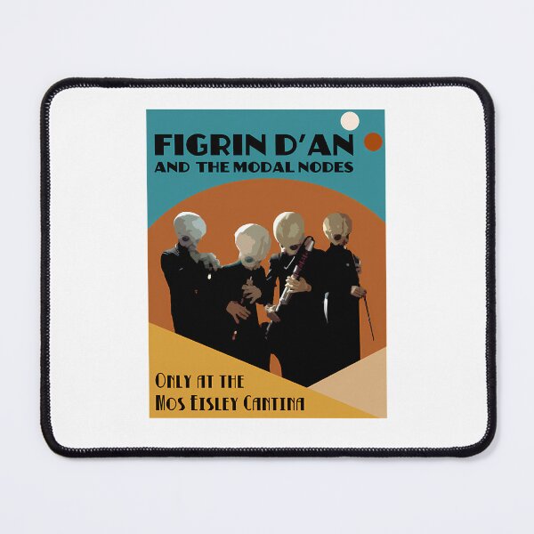 Item preview, Figrin D'an And The Modal Nodes Mos Eisley Cantina Band Poster designed and sold by FreidaSchmitt.