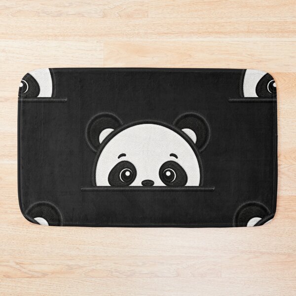 Item preview, Cute Baby Panda Peek Embroidery Illustration designed and sold by ColorSplash123.