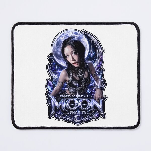 Item preview, BABYMONSTER Pharita Blue Moon Vampire Princess Fan Art designed and sold by Valereekmerch.