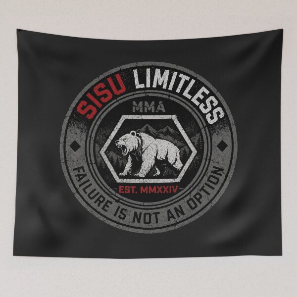 Item preview, SISU Limitless – Primal MMA Bear & Tactical Hexagon designed and sold by SisuPrintsCo.