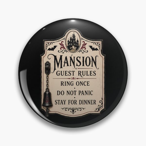 Item preview, Mansion Guest Rules Entry Notice designed and sold by agearb.