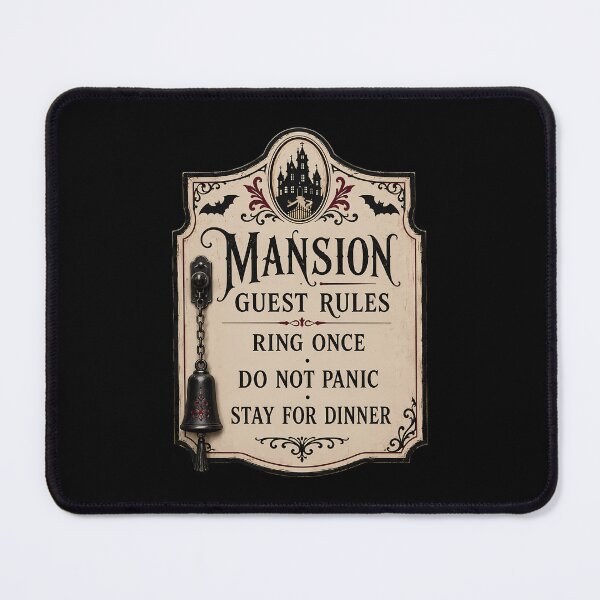 Item preview, Mansion Guest Rules Entry Notice designed and sold by agearb.