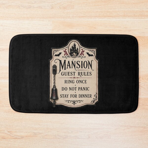 Item preview, Mansion Guest Rules Entry Notice designed and sold by agearb.