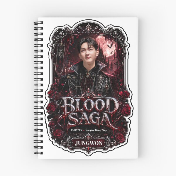 Item preview, Blood Saga Jungwon ENHYPEN Dark Eclipse Tour Fanmade Graphic designed and sold by Valeree Store.