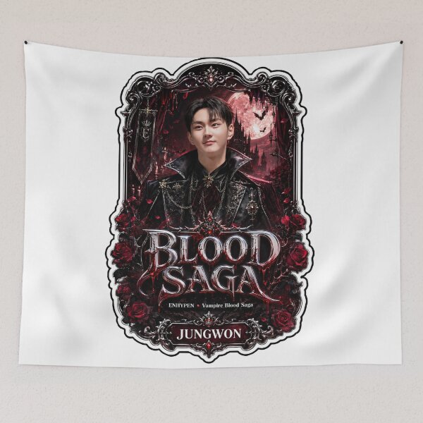 Item preview, Blood Saga Jungwon ENHYPEN Dark Eclipse Tour Fanmade Graphic designed and sold by Valeree Store.
