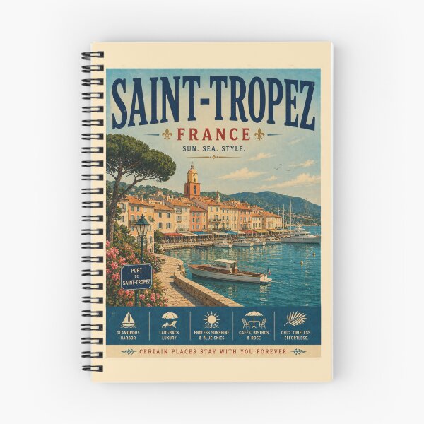 Item preview, Vintage Saint-Tropez France Poster designed and sold by GoodOldVintage.