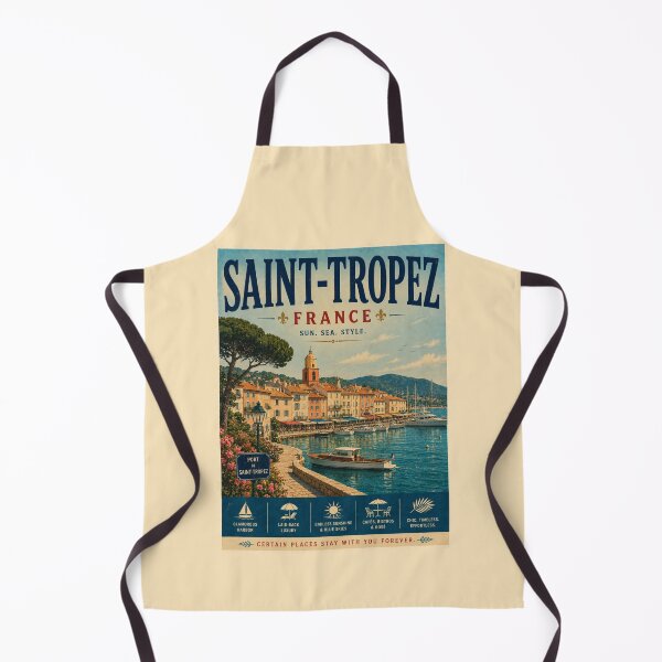 Item preview, Vintage Saint-Tropez France Poster designed and sold by GoodOldVintage.