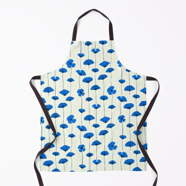 Item preview, Pressed Blue Flowers Botanical Pattern - Aesthetic Cottagecore Floral designed and sold by Elżbieta Kaps.