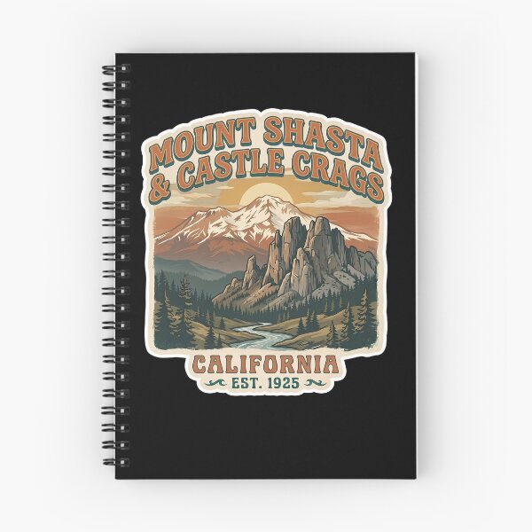 Item preview, Vintage Mount Shasta and Castle Crags California Mountain designed and sold by LittleArij.