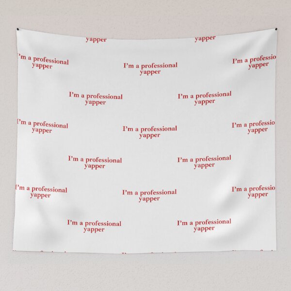 Item preview, I'M A Professional Yapper  Aesthetic Funny Meme designed and sold by alexusarena.