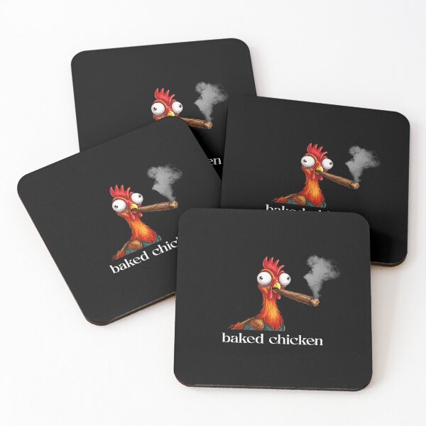 Artikelvorschau, Baked Chicken Smoking Cartoon entworfen und verkauft von CodyHaynes.