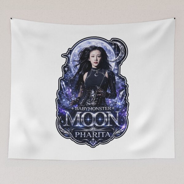 Item preview, Pharita BABYMONSTER Dark Blue Vampire Queen Fanmade Merch designed and sold by Valereekmerch.