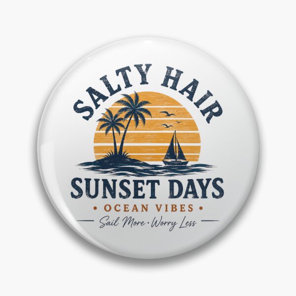 Artikelvorschau, Salziges Haar, Sonnenuntergangstage, Meeresvibes entworfen und verkauft von MWSailingClub.