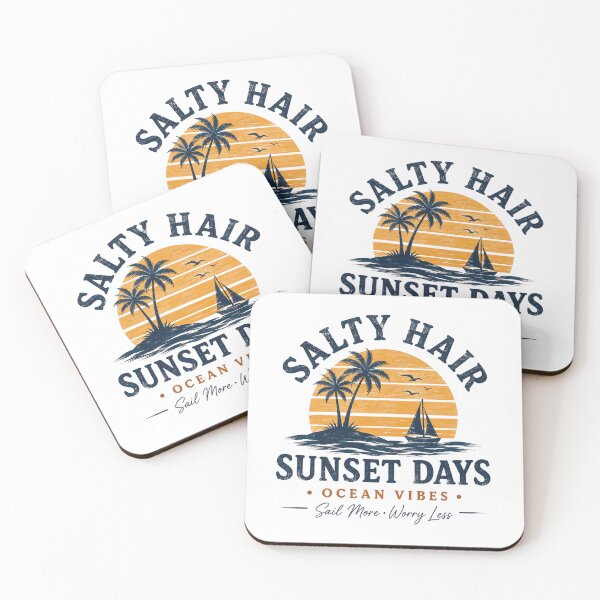 Item preview, Salty Hair Sunset Days Ocean Vibes designed and sold by MWSailingClub.