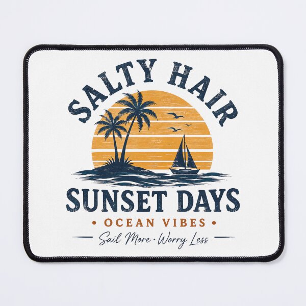 Item preview, Salty Hair Sunset Days Ocean Vibes designed and sold by MWSailingClub.