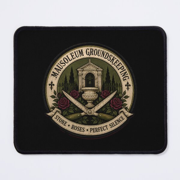 Item preview, Mausoleum Groundskeeping Tools Patch designed and sold by agearb.