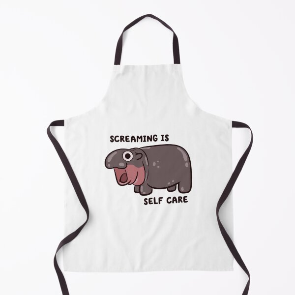 Item preview, Screaming Is Self Care Pygmy Hippo designed and sold by alexusarena.