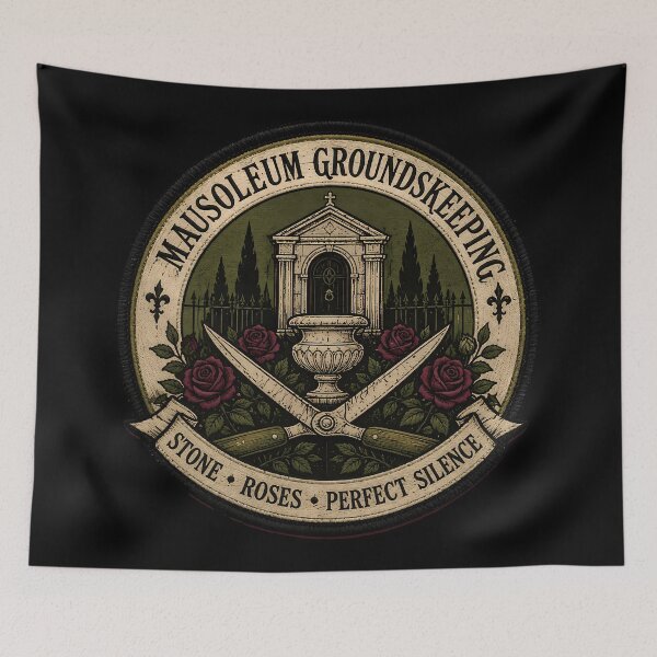 Item preview, Mausoleum Groundskeeping Tools Patch designed and sold by agearb.