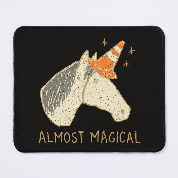 Item preview, Almost Magical Traffic Cone Unicorn Horse Funny Quote designed and sold by PostersMode.