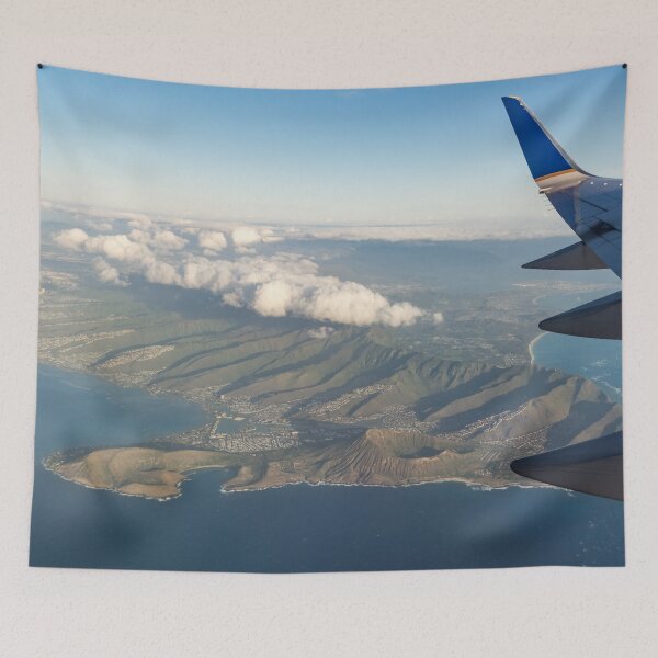 Item preview, Goodbye Hawaii - Koko Crater Hanauma Bay and Koʻolau Range Aerial  designed and sold by Georgia Mizuleva.