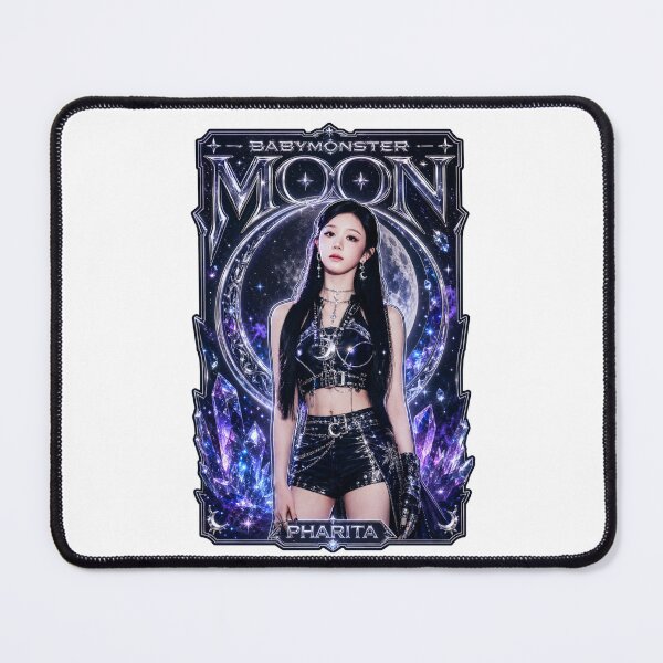 Item preview, Gothic Pharita BABYMONSTER Blue Moon Night Fan Art Poster designed and sold by Valereekmerch.