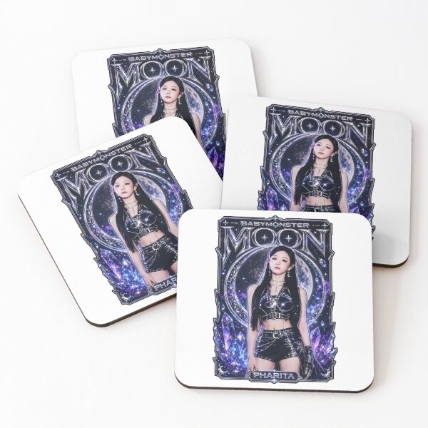 Item preview, Gothic Pharita BABYMONSTER Blue Moon Night Fan Art Poster designed and sold by Valereekmerch.