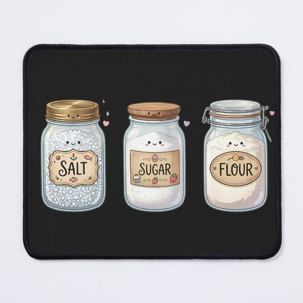 Item preview, The Cozy Kitchen Trio: Salt, Sugar and Flour designed and sold by jo-e-basta.