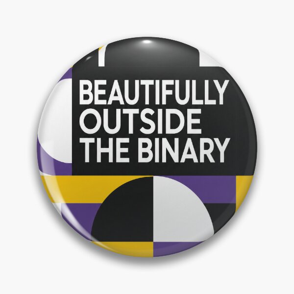Item preview, Beautifully Outside the Binary – Nonbinary Pride Geometric Design designed and sold by Arrow2025.