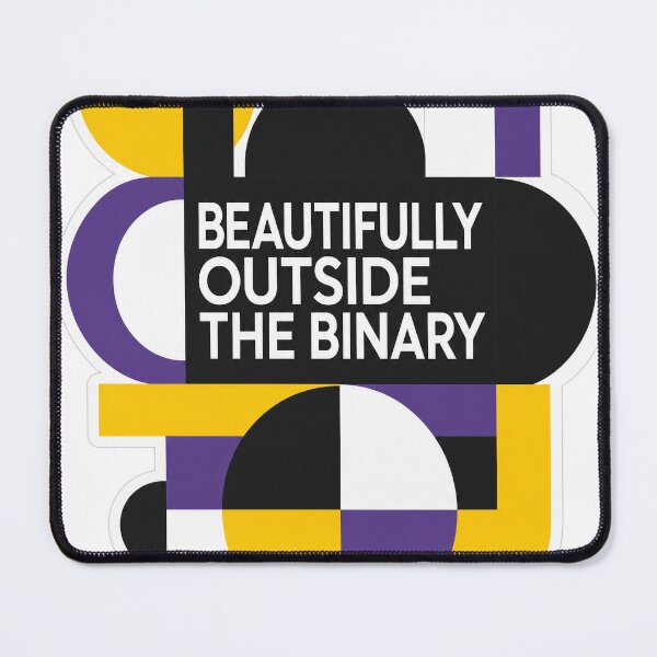 Item preview, Beautifully Outside the Binary – Nonbinary Pride Geometric Design designed and sold by Arrow2025.
