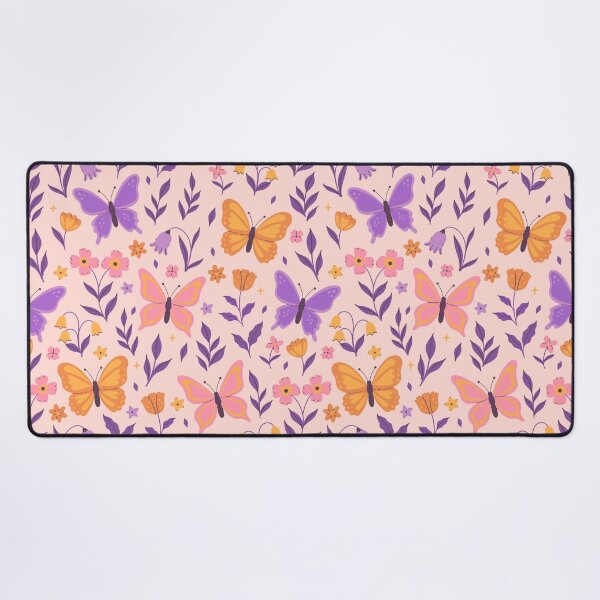 Item preview, pattern with butterflies and flowers designed and sold by burbura.