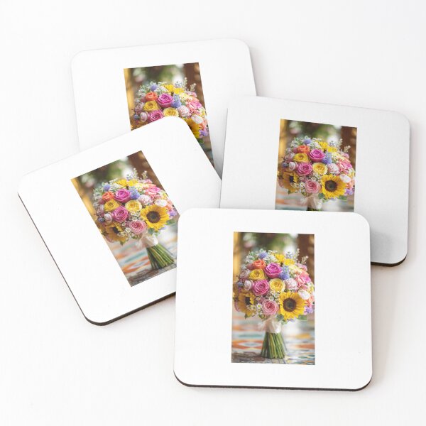 Item preview, Colorful Sunflower Rose Mixed Bouquet designed and sold by ThilankaDesign.