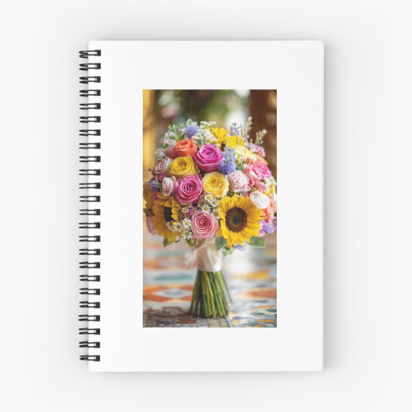 Item preview, Colorful Sunflower Rose Mixed Bouquet designed and sold by ThilankaDesign.