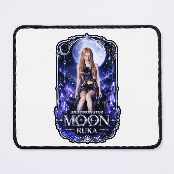 Item preview, BABYMONSTER Ruka Blue Moon Vampire Graphic Fan Art designed and sold by Valereekmerch.