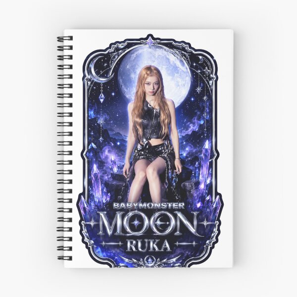 Item preview, BABYMONSTER Ruka Blue Moon Vampire Graphic Fan Art designed and sold by Valereekmerch.
