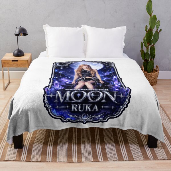 Item preview, BABYMONSTER Ruka Blue Moon Vampire Graphic Fan Art designed and sold by Valereekmerch.