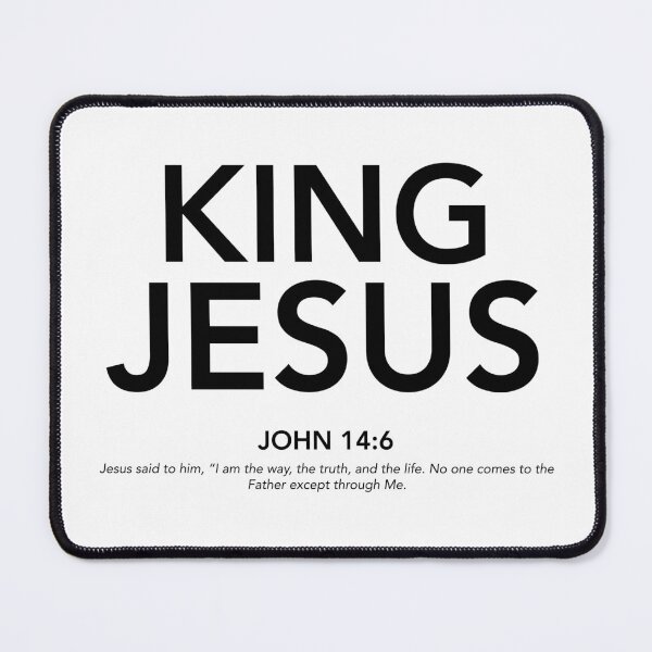 Item preview, English - King Jesus John 14:6 Black Text designed and sold by Believe-Jesus.