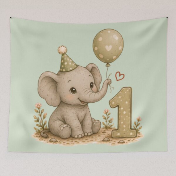 Item preview, Little Elephant One. designed and sold by MellowMunchkins.
