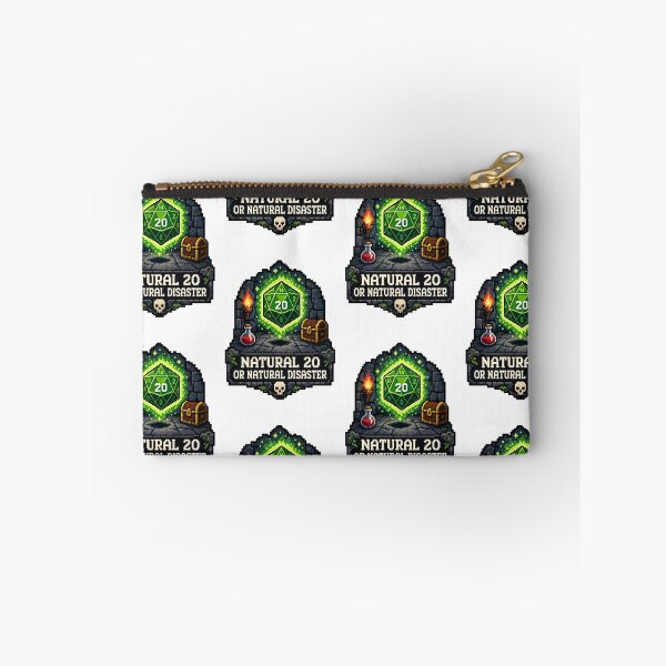 Item preview, Natural 20 or Natural Disaster – D20 Pixel Art RPG Design designed and sold by Arrow2025.
