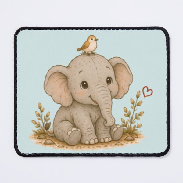 Item preview, Cute Elephant Best Friends designed and sold by MellowMunchkins.