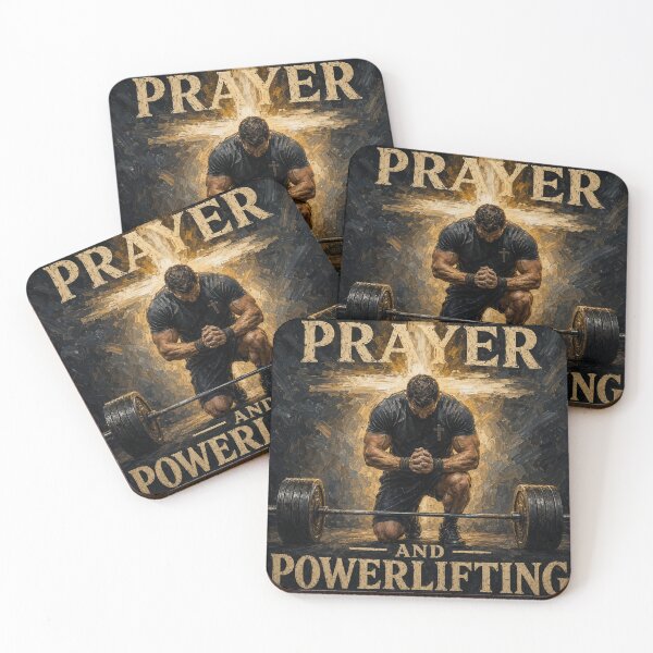 Item preview, Prayer and Powerlifting Christian Gym Shirt | Faith & Fitness Barbell Design | Weightlifting Gift designed and sold by Obinne.
