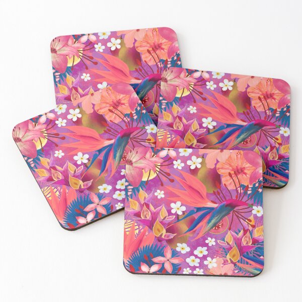 Item preview, Tropical bird of paradise and guava designed and sold by SweetCoolVibes.