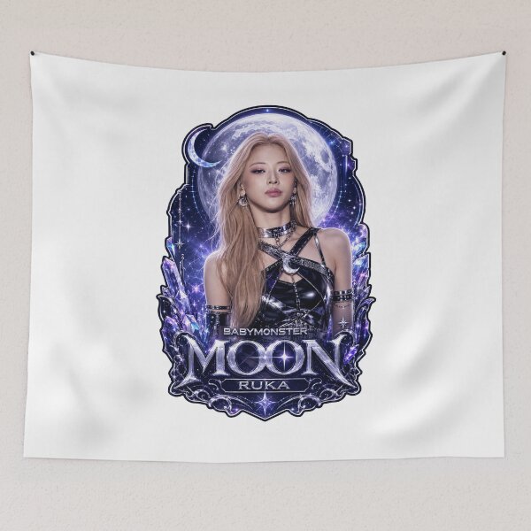 Item preview, MOON Ruka BABYMONSTER Dark Blue Vampire Fanmade Graphic designed and sold by Valereekmerch.